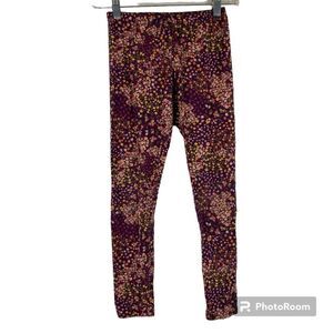 5/$25 Children’s Place Purple Pink Floral Casual Stretch Leggings XL 14